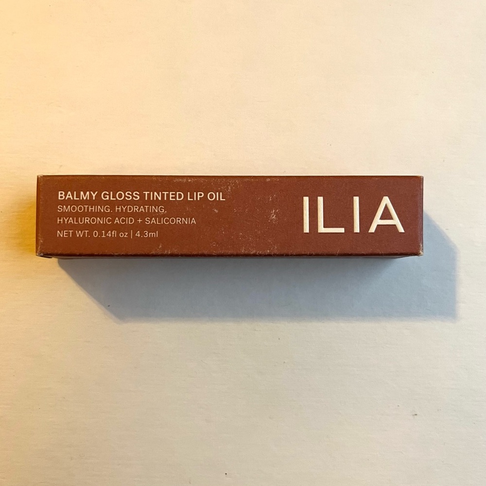 ILIA Balmy Gloss Tinted Lip Oil Lip Gloss Women’s Makeup New